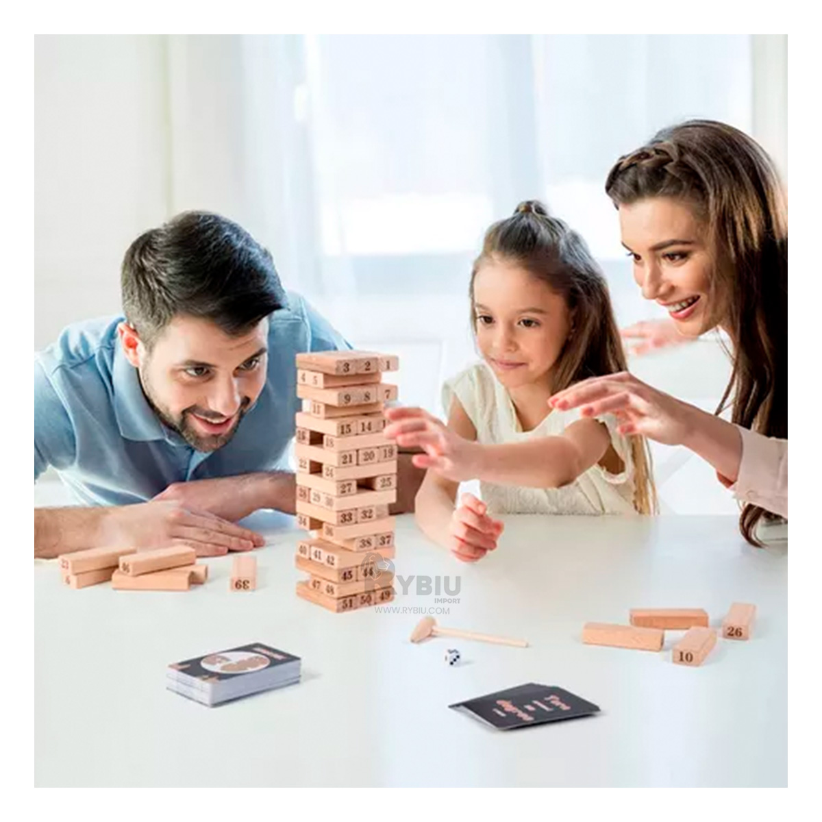ENTRETENIMIENTO PARA JUGAR MADERA Y+REGALO LIGAS PARA PEINAR - 2