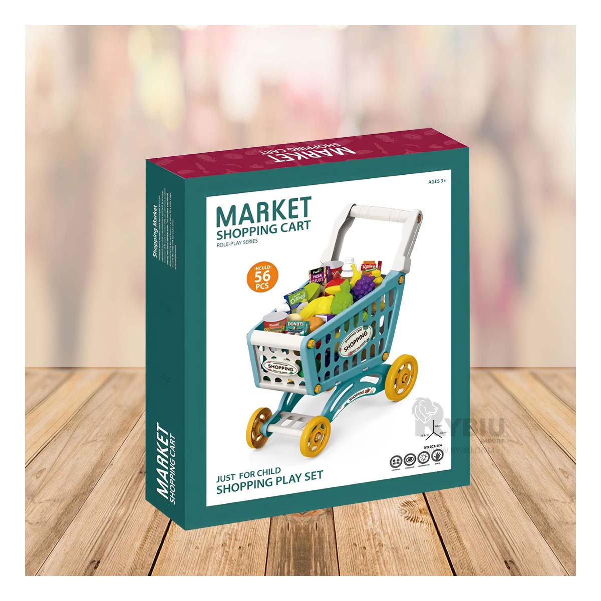 CARRO DE COMPRAS DISEÑO REAL MULTICOLOR Y+POST-IT ADHESIVOS - 4