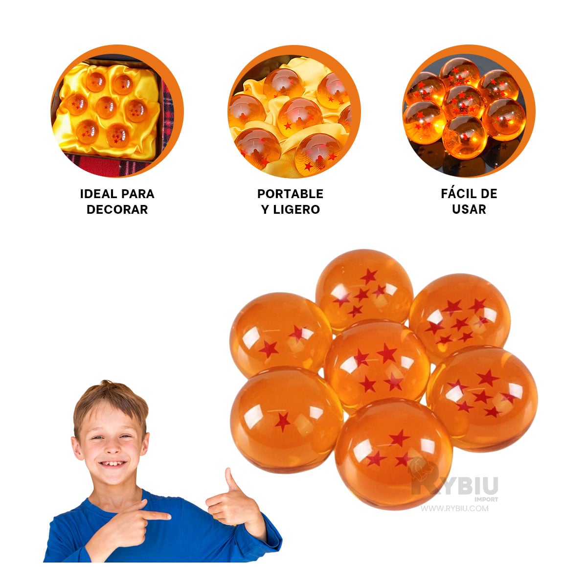 EMPAQUE DE DRAGON BALL Z NARANJA Y+BANDERITAS ADHESIVAS - 3