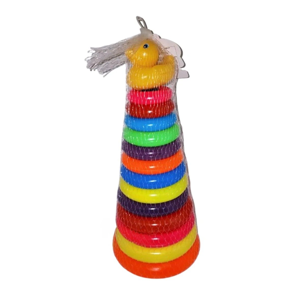 TORRE ANILLOS APILABLES DE COLORES PARA INFANTES CON PIEZAS DE ENCAJE YLIGAS REGALO - 3