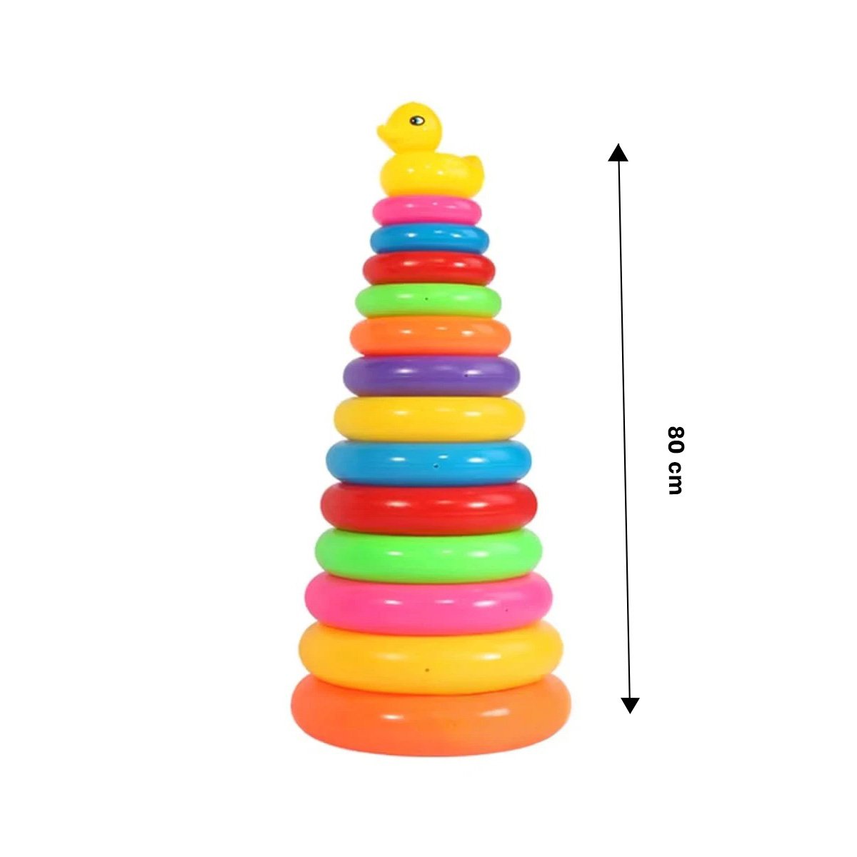 TORRE ANILLOS APILABLES DE COLORES PARA INFANTES CON PIEZAS DE ENCAJE YLIGAS REGALO - 4