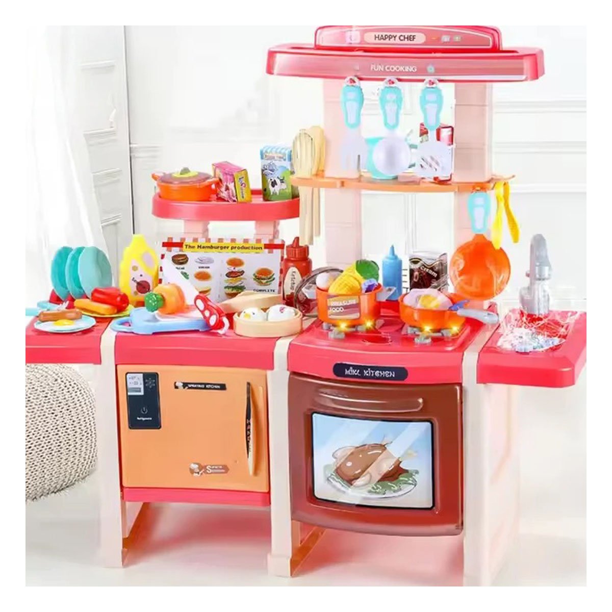 MODULO DE COCINA CON ACCESORIOS PARA JUEGO DIDACTICO EN CASA Y+LIGAS REGALO - 2