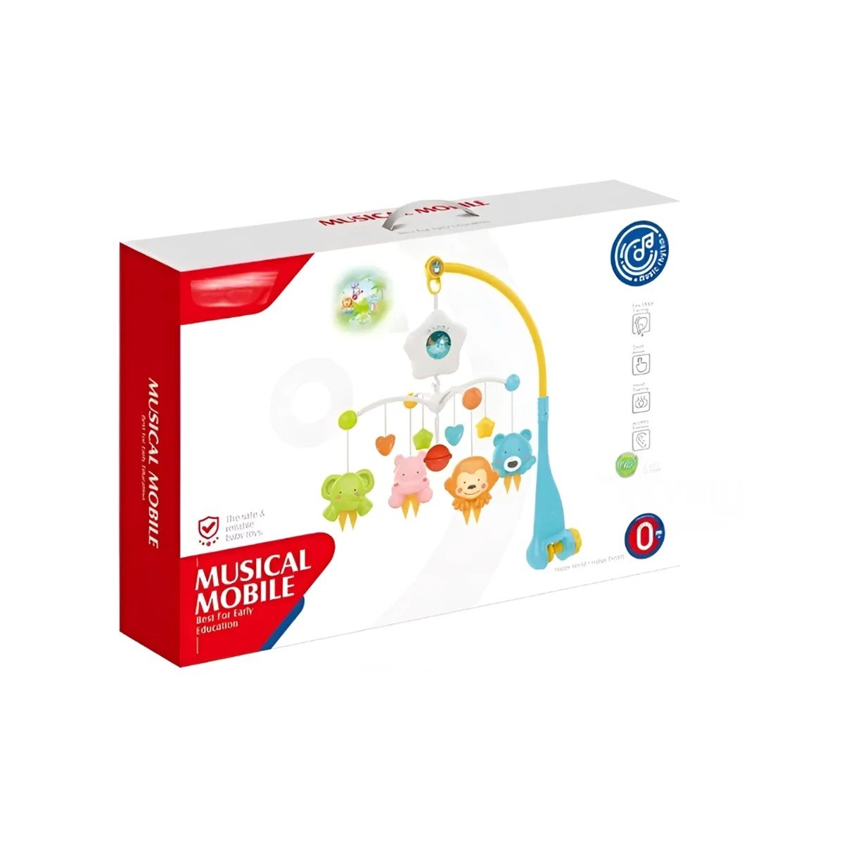 SISTEMA MUSICAL PARA CUNA DE BEBES CON SONIDOS TRANQUILOS Y LUCES Y+REGALO STICKER - 3