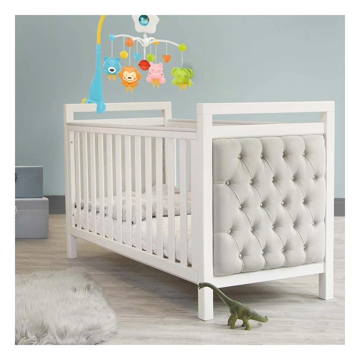 SISTEMA MUSICAL PARA CUNA DE BEBES CON SONIDOS TRANQUILOS Y LUCES Y+REGALO STICKER - 5