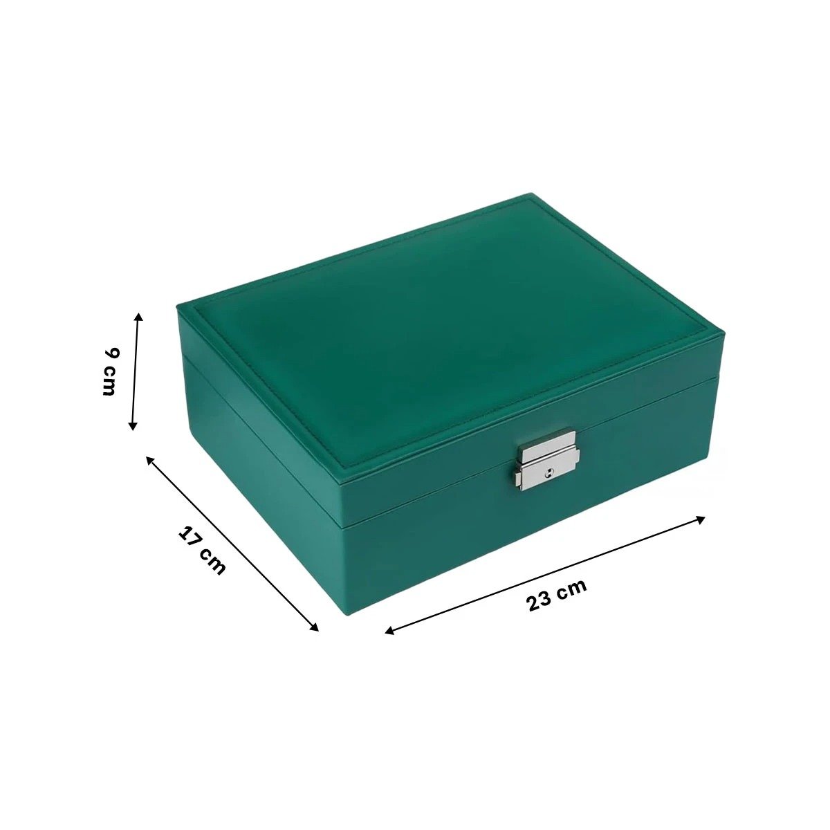 JOYERO RYBIU BE32627 CUERO ALHAJERO DAMAS + POST-IT ADHESIVOS VERDE - 4