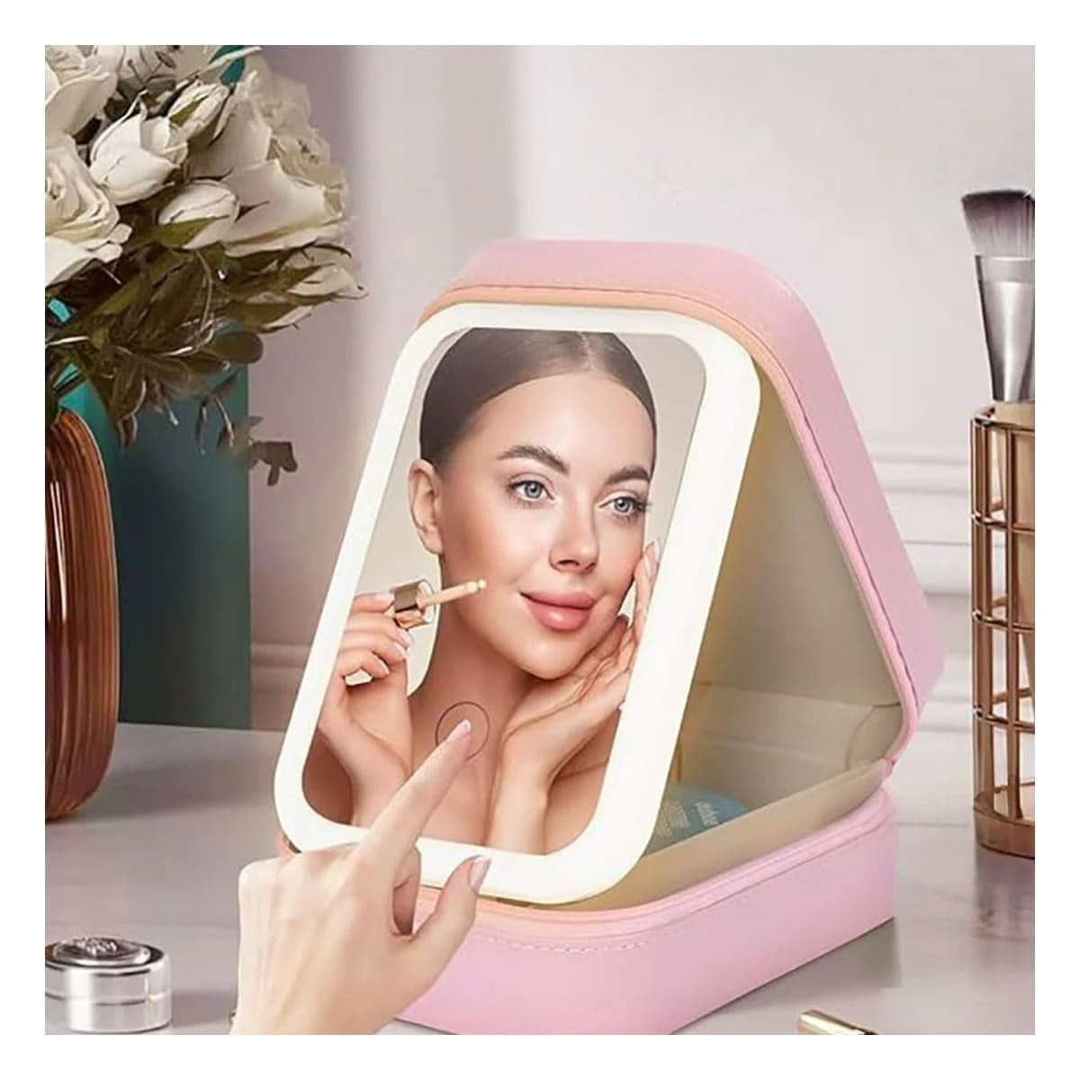 ORGANIZADOR RYBIU BE32632 ROSADO JOYERO DIVISIONARIO + PAPEL REGALO - 5