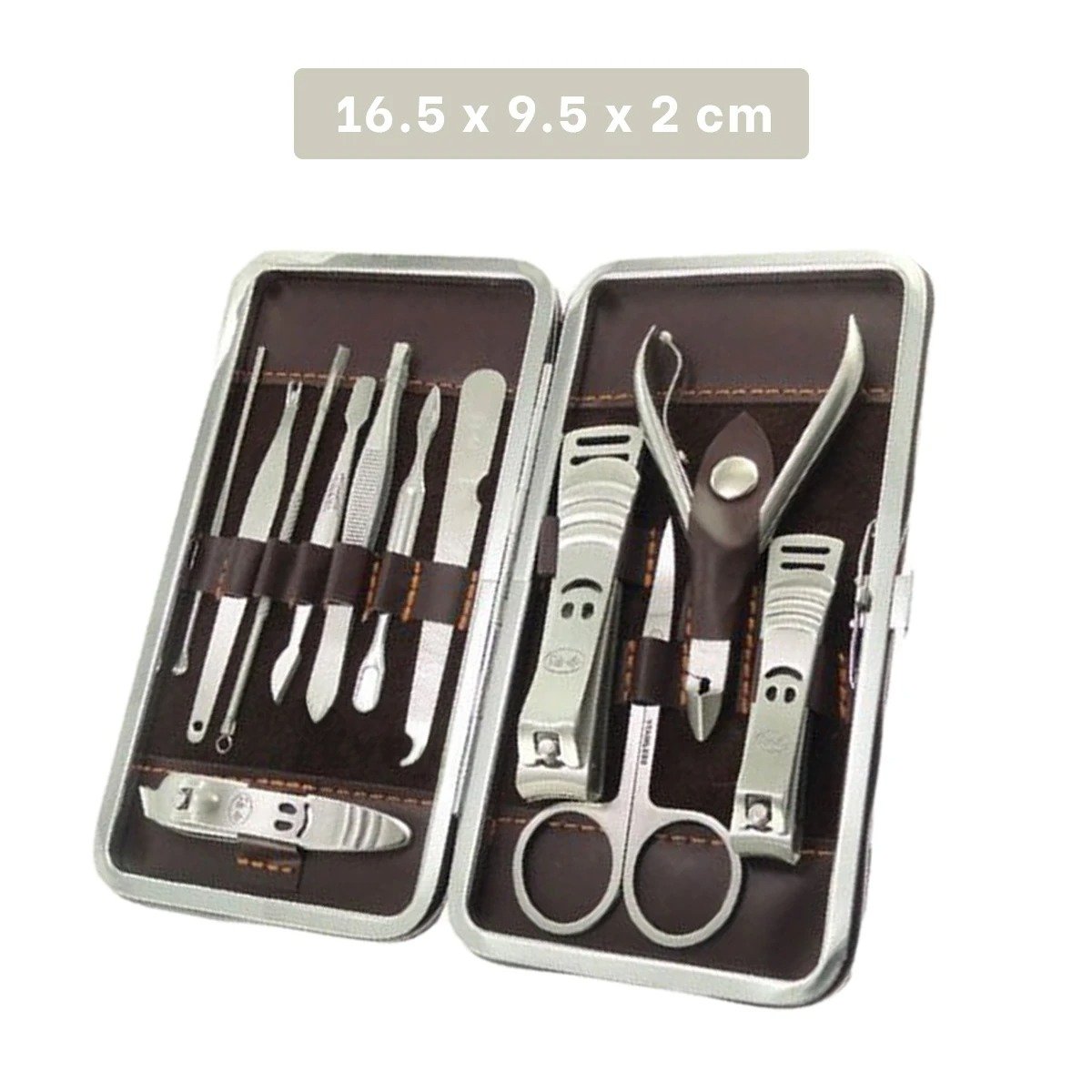 EQUIPO PORTATIL PARA MANICURE Y PEDICURE 12 PIEZAS COLOR BLANCO Y+POST IT - 4