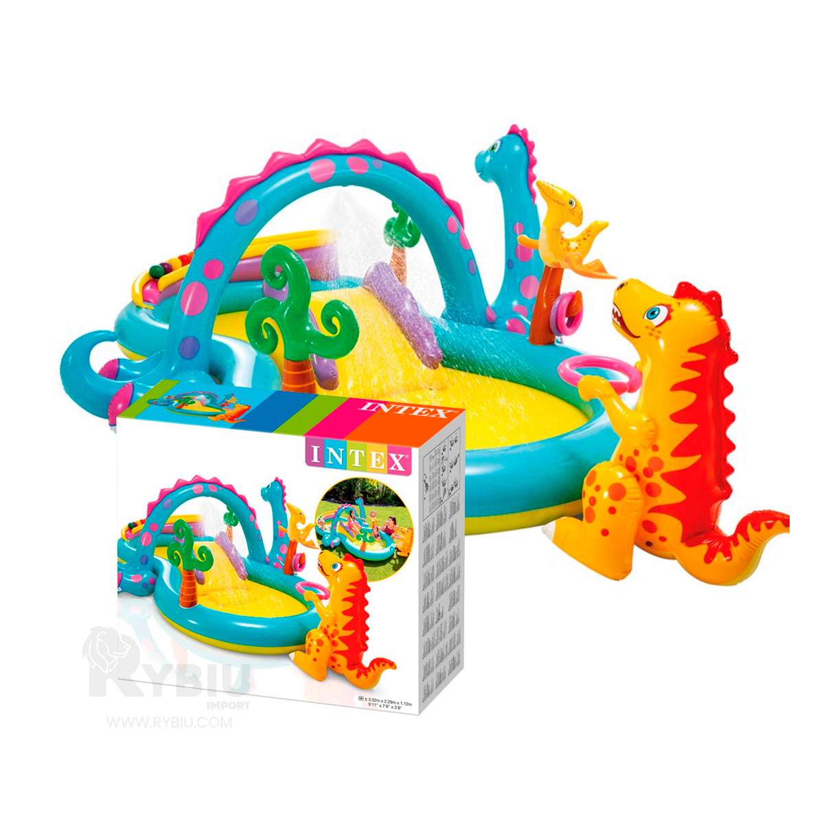 PISCINA CON TEMATICA DE ANIMALES ANTIGUOS Y+GIFT STICKERS - 4