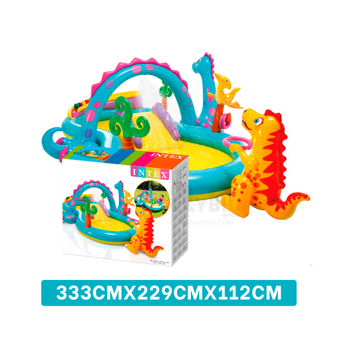 PISCINA CON TEMATICA DE ANIMALES ANTIGUOS Y+GIFT STICKERS - 5