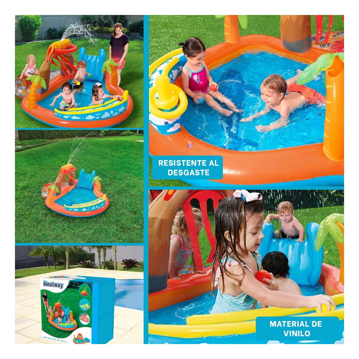RINCON DE JUEGO BESTWAY 53069 265X265X104 CM INFLABLE PARA ENTRETENIMIENTO Y+POST IT - 1