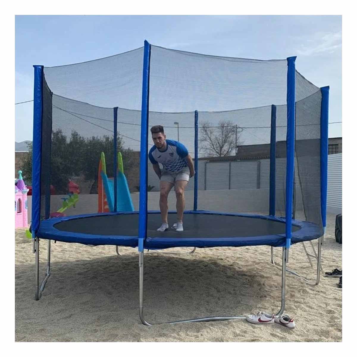 TRAMPOLIN INFANTIL 305X253CM CON RESORTES PROTEGIDOS PARA SU SEGURIDAD Y+POST IT - 3