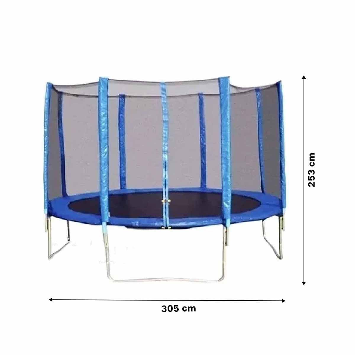 TRAMPOLIN INFANTIL 305X253CM CON RESORTES PROTEGIDOS PARA SU SEGURIDAD Y+POST IT - 4