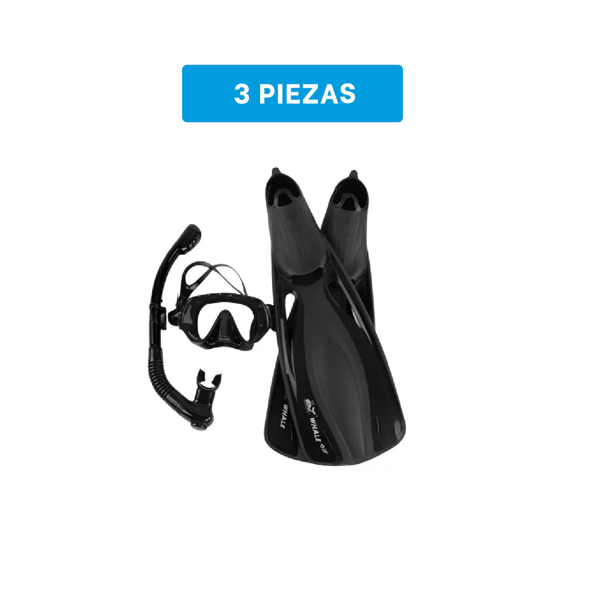EQUIPO RYBIU W-SK101L NEGRO SEGURIDAD BAJO EL AGUA LARGE + GIFT STICKERS - 5