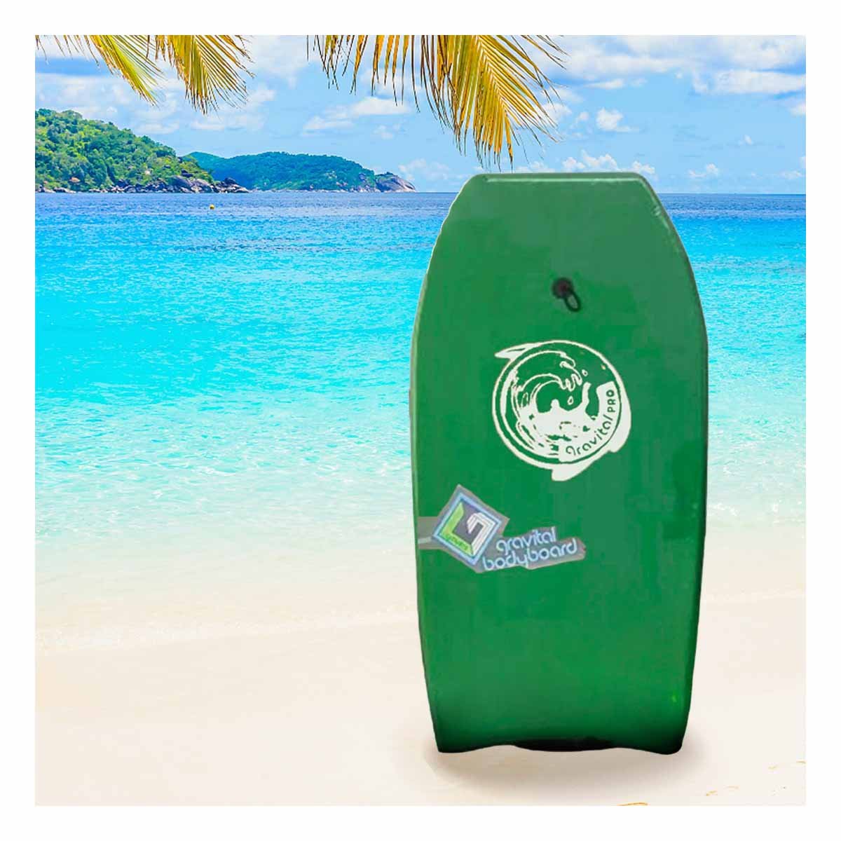 TABLA NATACIÓN RYBIU GR-41 ACUATICA ANTIDESLIZANTE 41 VERDE + PAPEL REGALO - 5