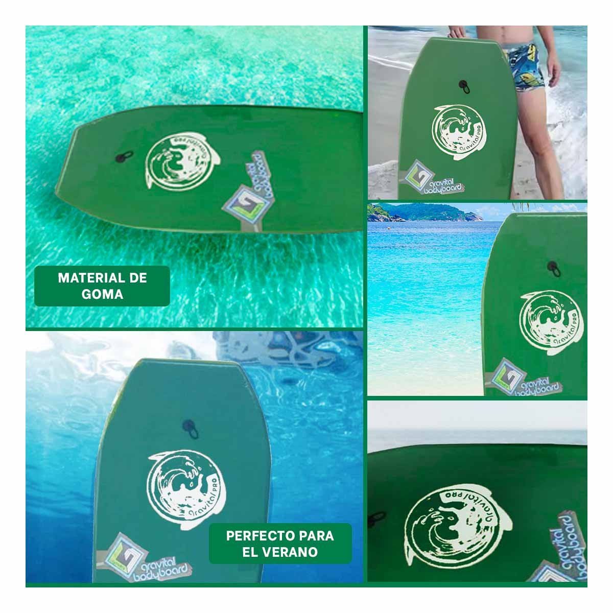 TABLAS NATACIÓN RYBIU GR-41 TABLERO PRINCIPIANTES 41 EN VERDE + POST-IT ADHESIVOS - 1