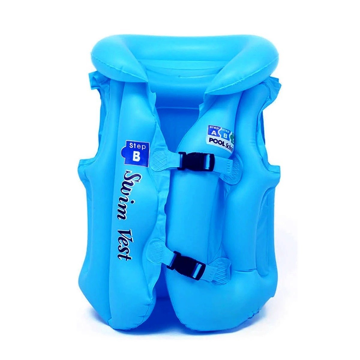 CHALECO RYBIU MG-4001A VINILO CELESTE ENTRENAR PISCINA + REGALO STICKERS - 3