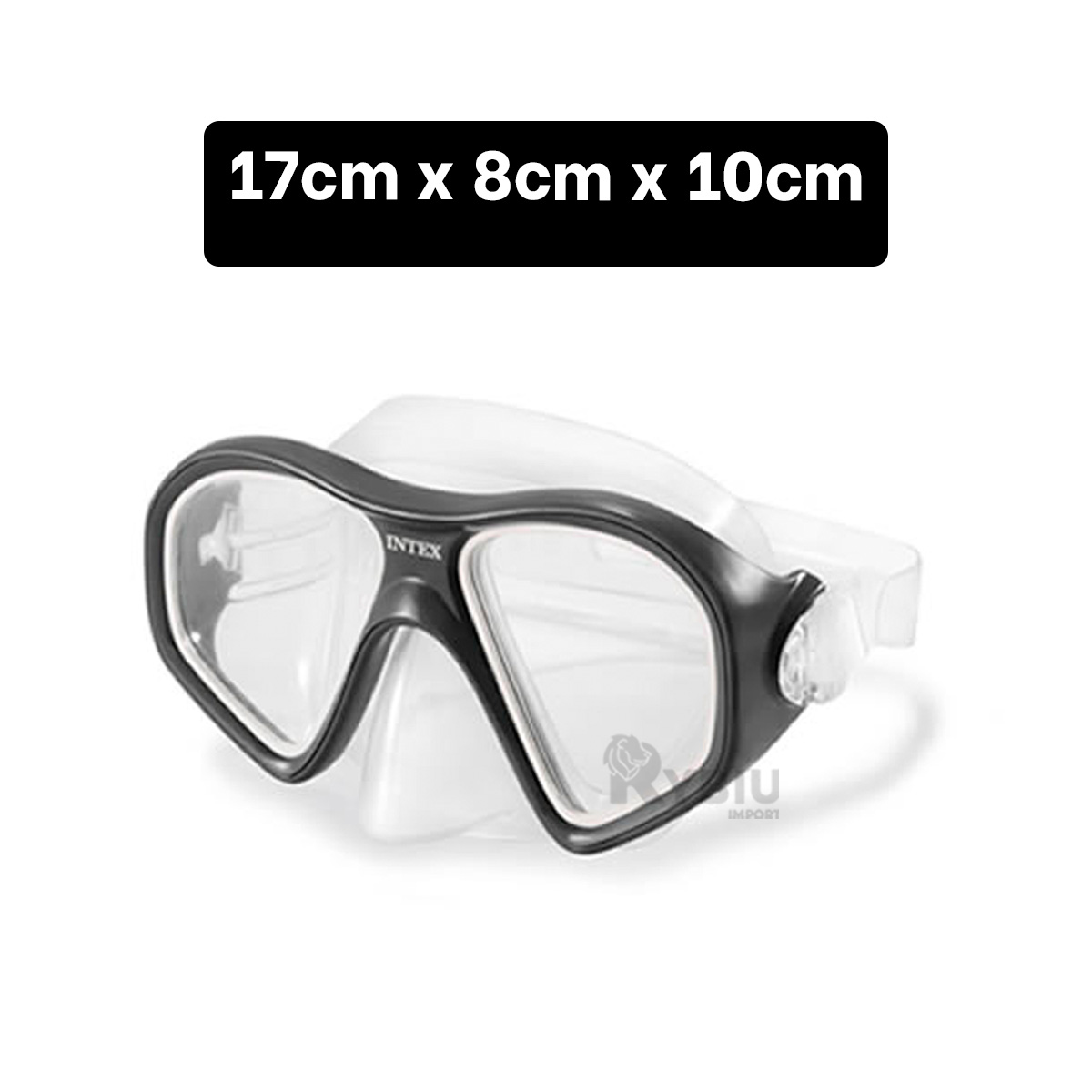 GAFAS NATACIÓN RYBIU 55977 INFANTILES UTIL PISCINA NEGRO + REGALO STICKERS - 5