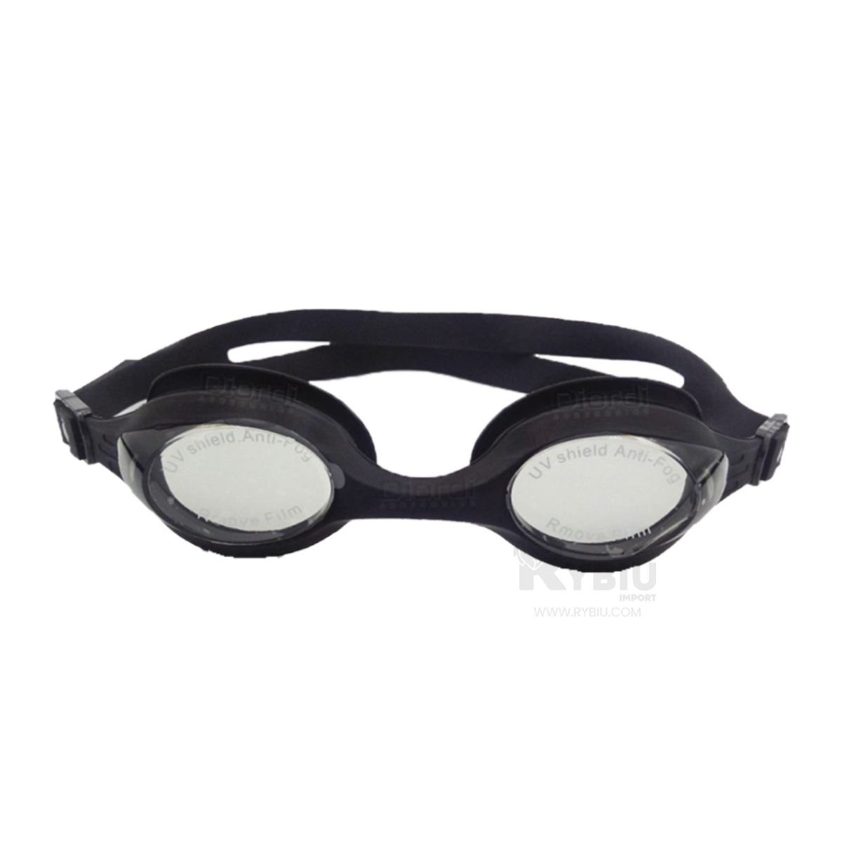 GAFAS NATACIÓN RYBIU MG-1600 AMPLIAS NADO NEGRO + REGALO AGENDITA - 1