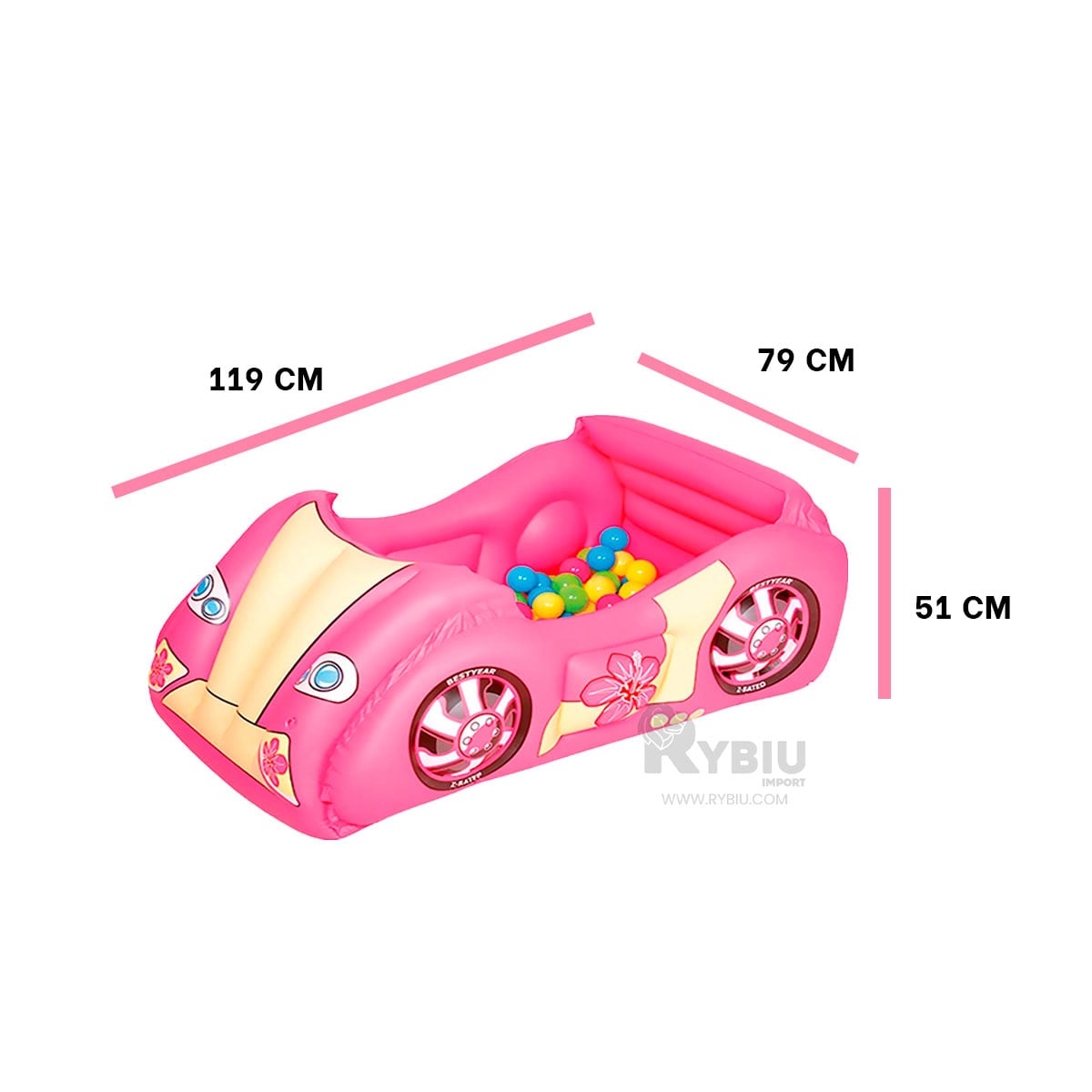 PILETA ACOLCHADA PARA NIÑOS Y+REGALO LIGAS PARA PEINAR - 5