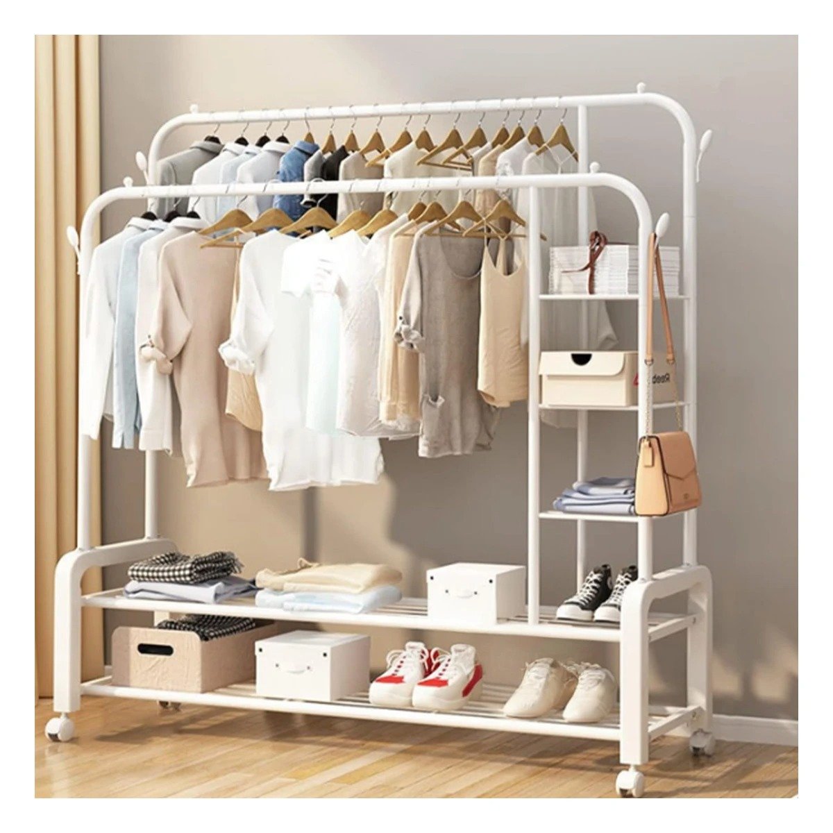 ESTANTE RYBIU HO32618 COMPACTO 2 NIVELES BLANCO + REGALO STICKERS - 5