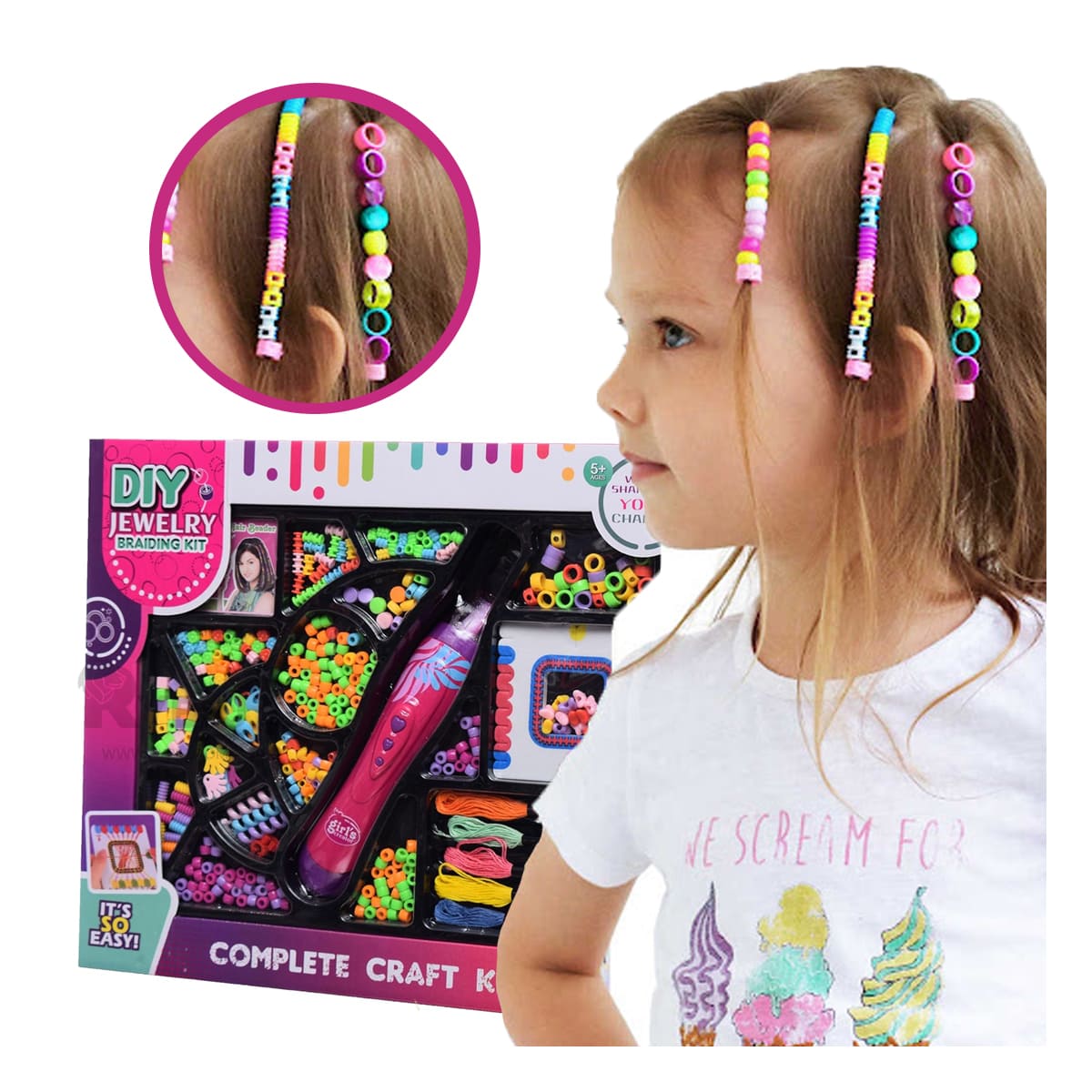 SET INNOVADOR CON PISTOLA Y CUENTAS RYBIU JU34246 CAJA + REGALO STICKERS - 2