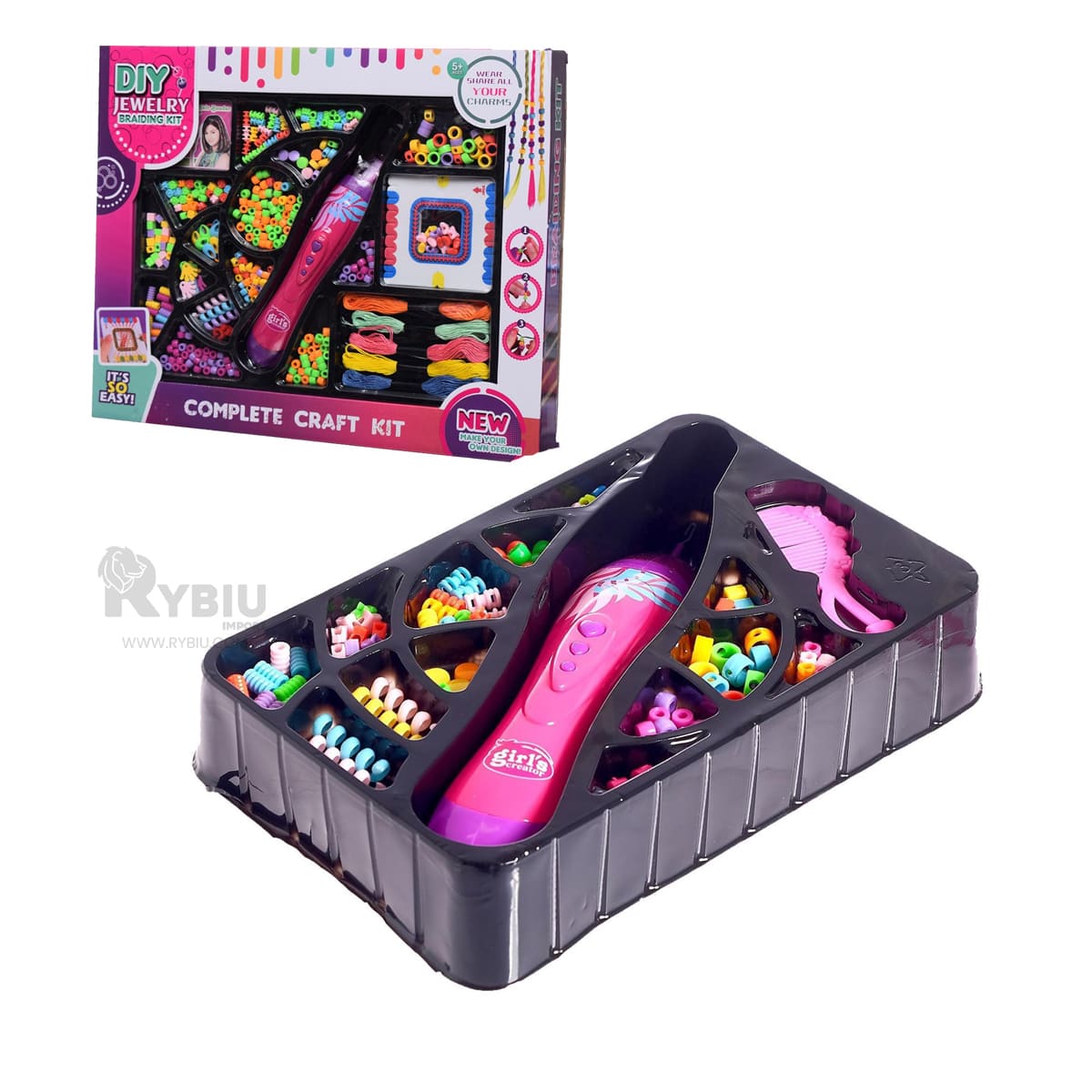 SET CREATIVO CUENTAS RYBIU JU34246 ESTILO ÚNICO + PAPEL REGALO - 1