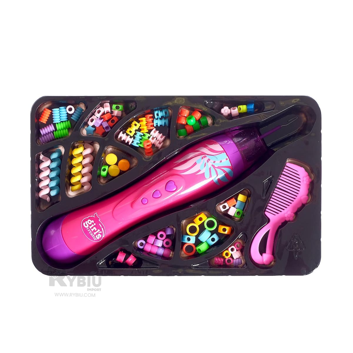 SET RYBIU JU34246 PIEZAS CON PISTOLA DECORAR CABELLO + POST-IT ADHESIVOS - 4