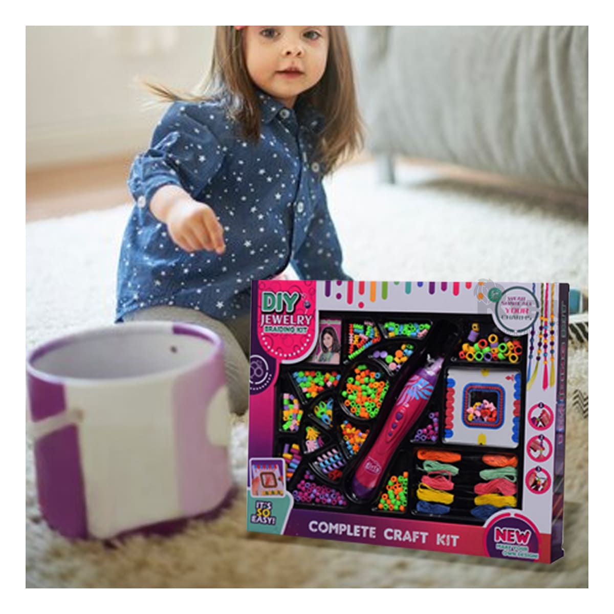 SET COMPLETO PERSONALIZAR CABELLO RYBIU JU34246 + PAPEL REGALO - 1
