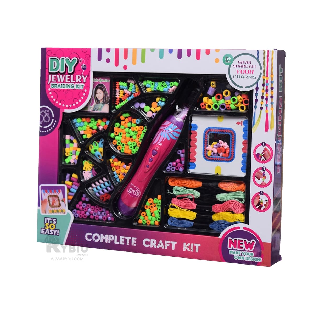 SET COMPLETO PERSONALIZAR CABELLO RYBIU JU34246 + PAPEL REGALO - 2