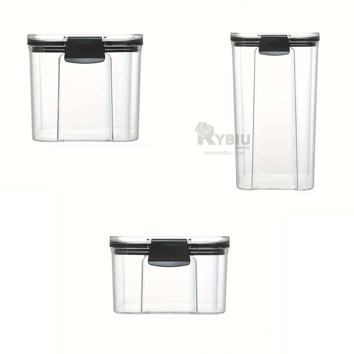 RECIPIENTES DE 6 TAMANOS TRANSPARENTE Y+REGALO STICKERS - 4