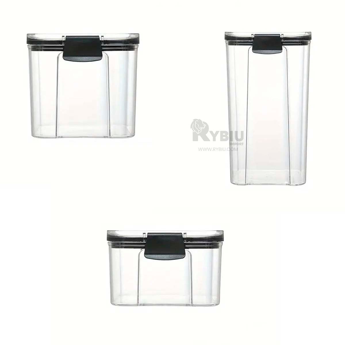 RECIPIENTES EN KIT DE 6 TRANSPARENTE Y+PAPEL DE REGALO - 4