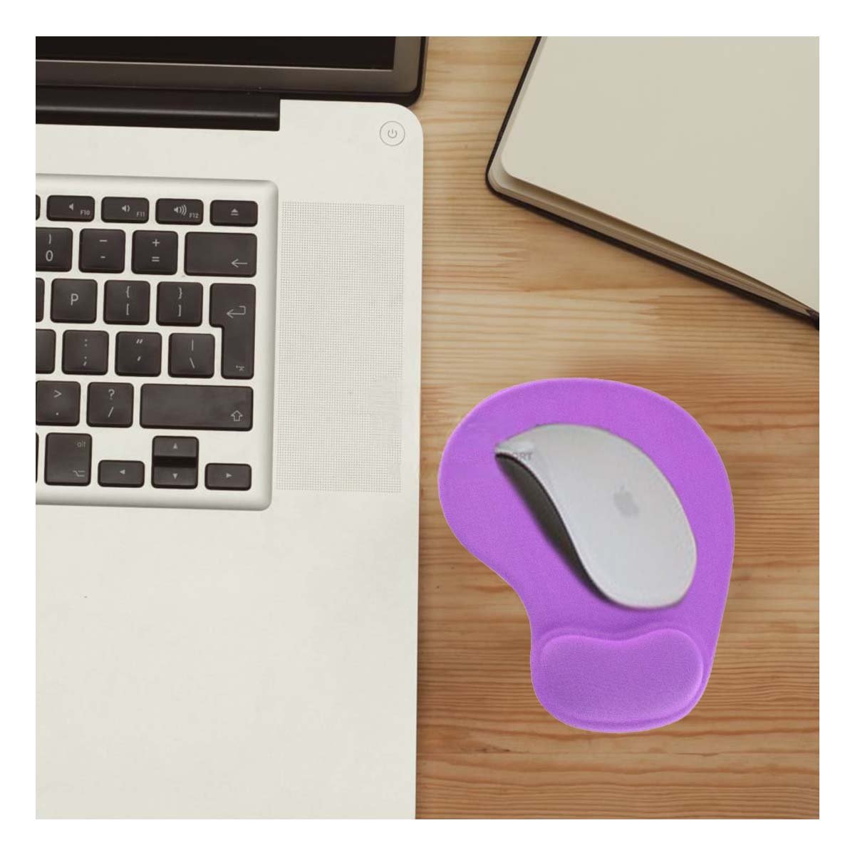 COJINETE RYBIU TE32544 RESISTENTE PARA RATÓN LILA + POST-IT ADHESIVOS - 2