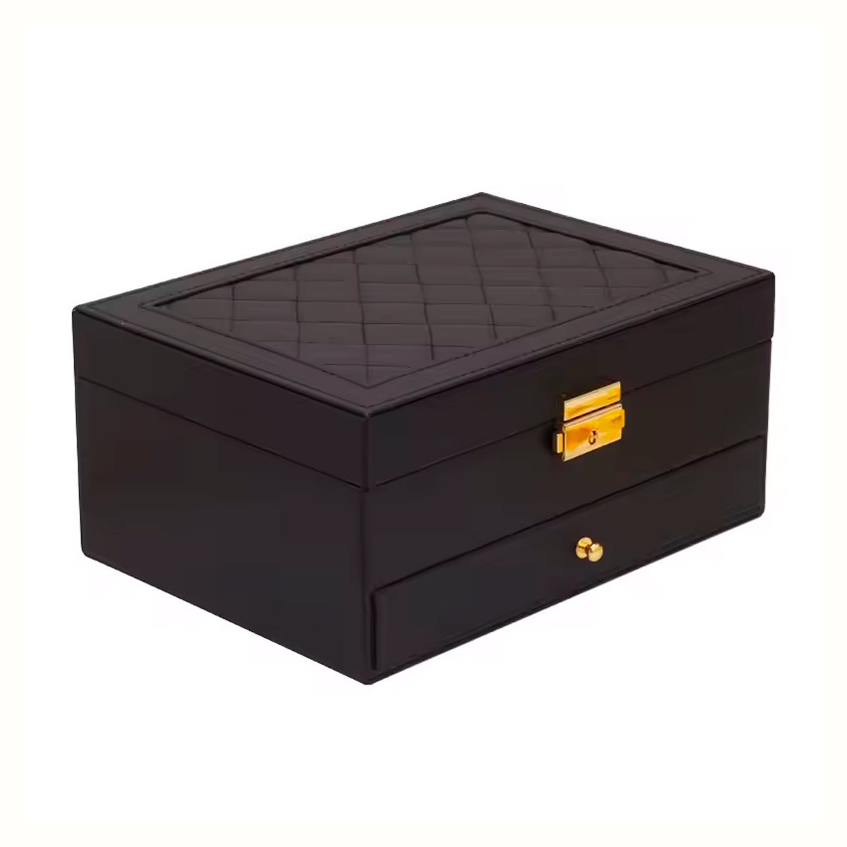 ORGANIZADOR RYBIU BE34273 GUARDAR JOYAS EN + LIGAS REGALO NEGRO - 3