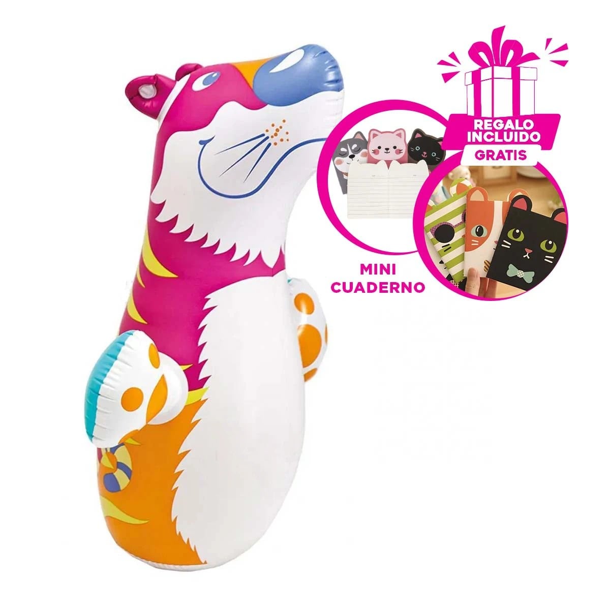 INFLABLE AGRADABLE DE PATIO EN DISEÑO TIGRE Y+GIFT STICKERS - 1