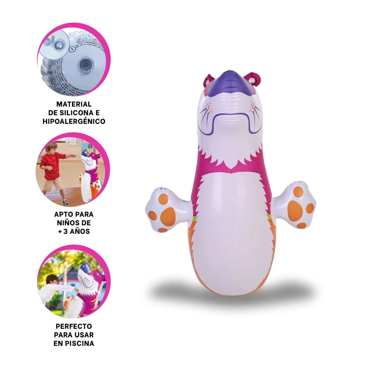 INFLABLE AGRADABLE DE PATIO EN DISEÑO TIGRE Y+GIFT STICKERS - 2