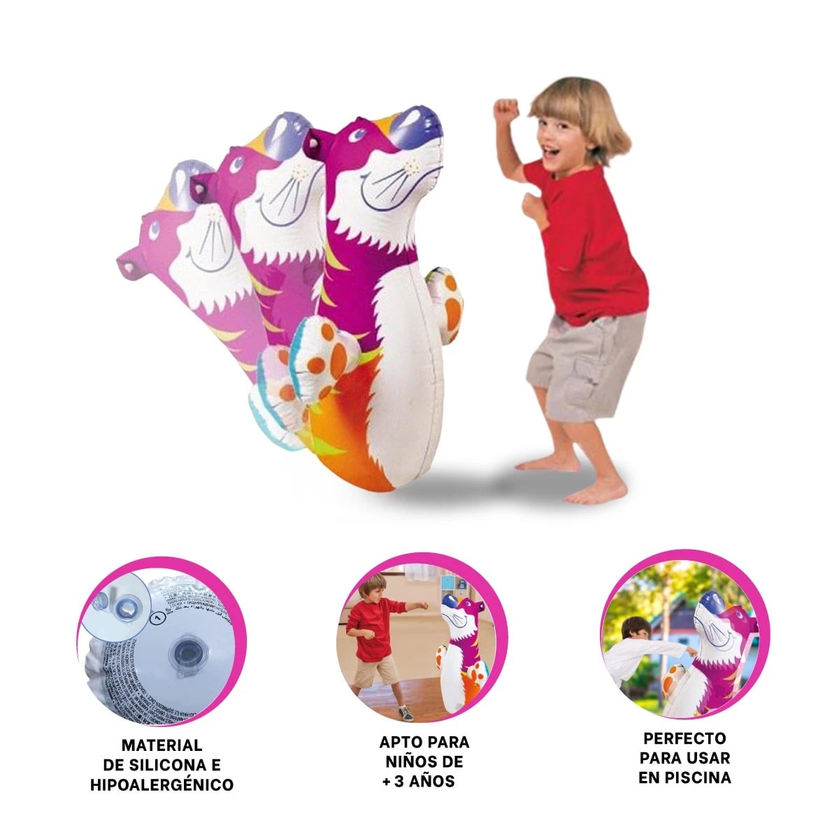 INFLABLE AGRADABLE DE PATIO EN DISEÑO TIGRE Y+GIFT STICKERS - 3