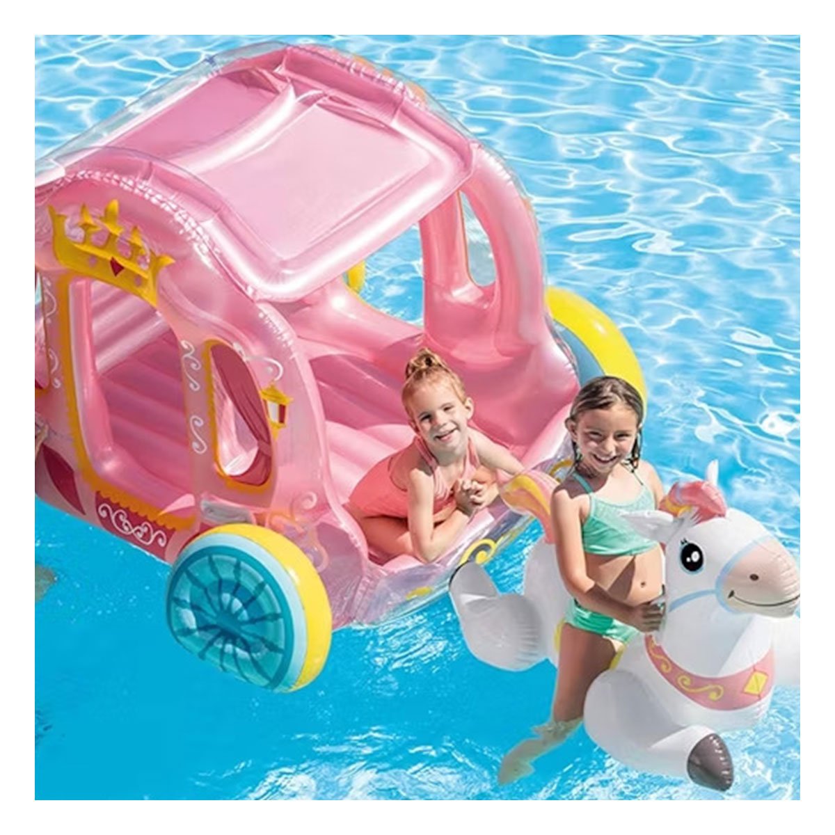 PACK2 CARRUAJE DE PRINCESA DE COLORES SUAVES PARA EL GUSTO INFANTIL - 2