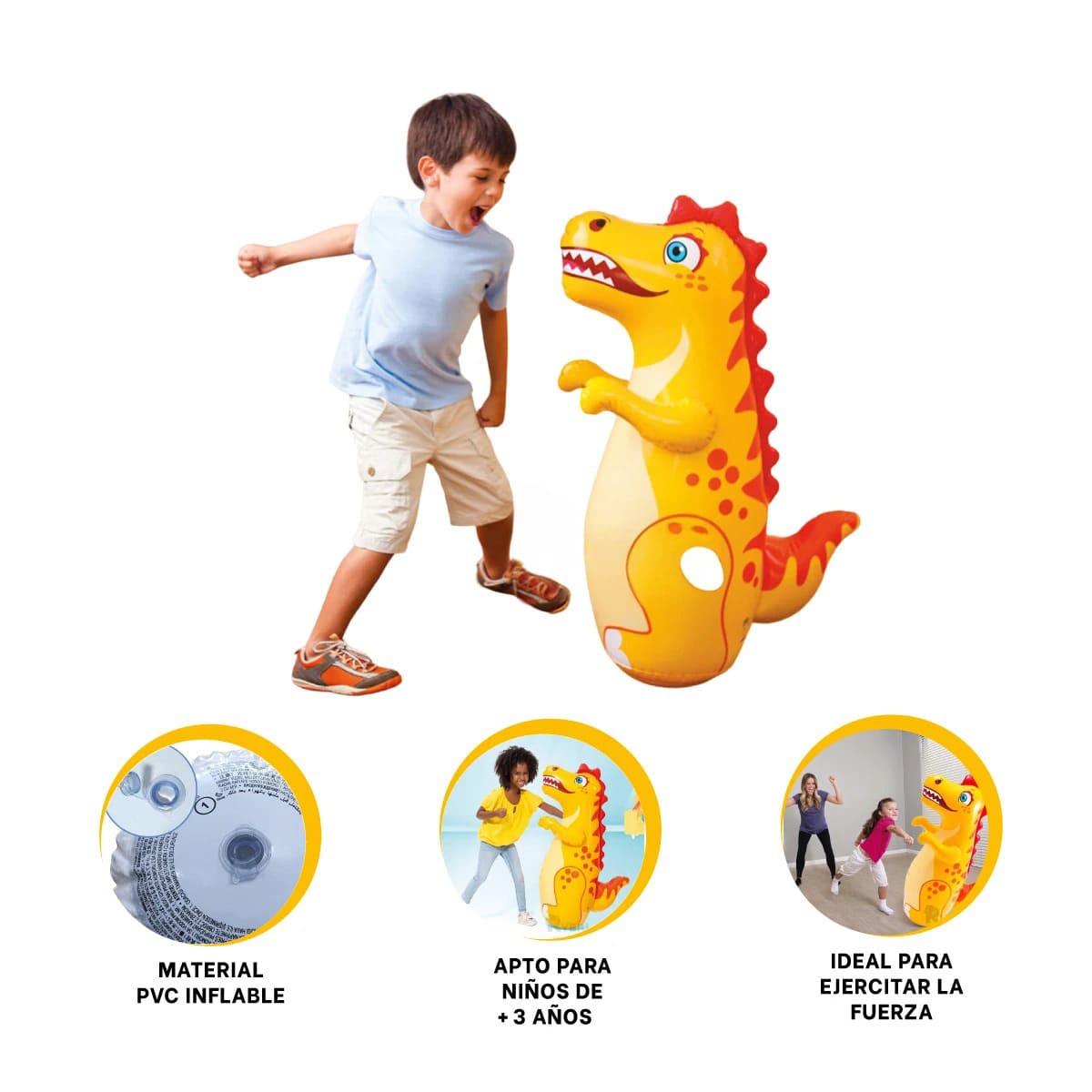 PACK5 PORFIADO MODERNO DE DINOSAURIO Y+BANDERITAS ADHESIVAS - 3