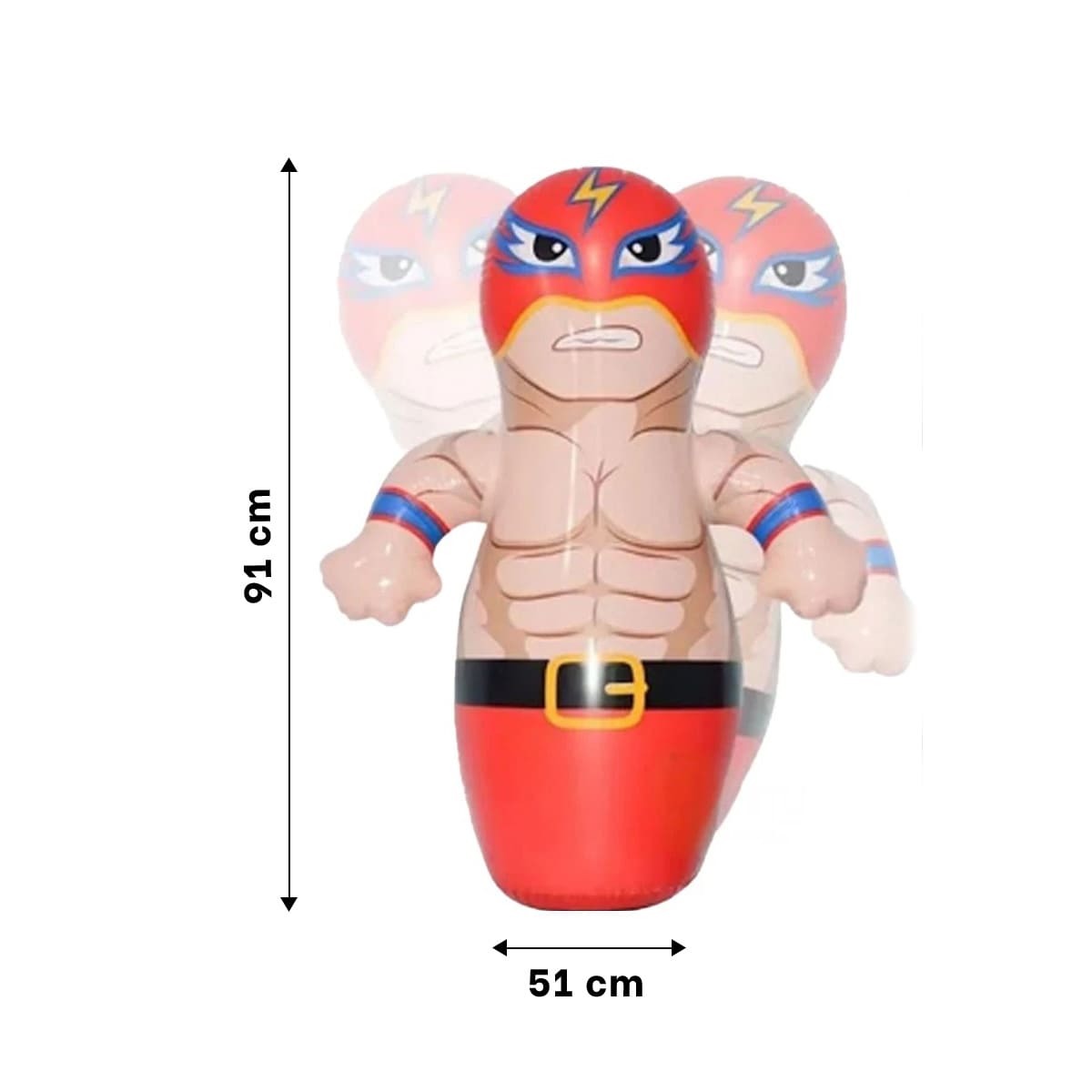 PACK5 PORFIADO INFLABLE PARA EXTERIORES DE CASA DE ROJO - 5