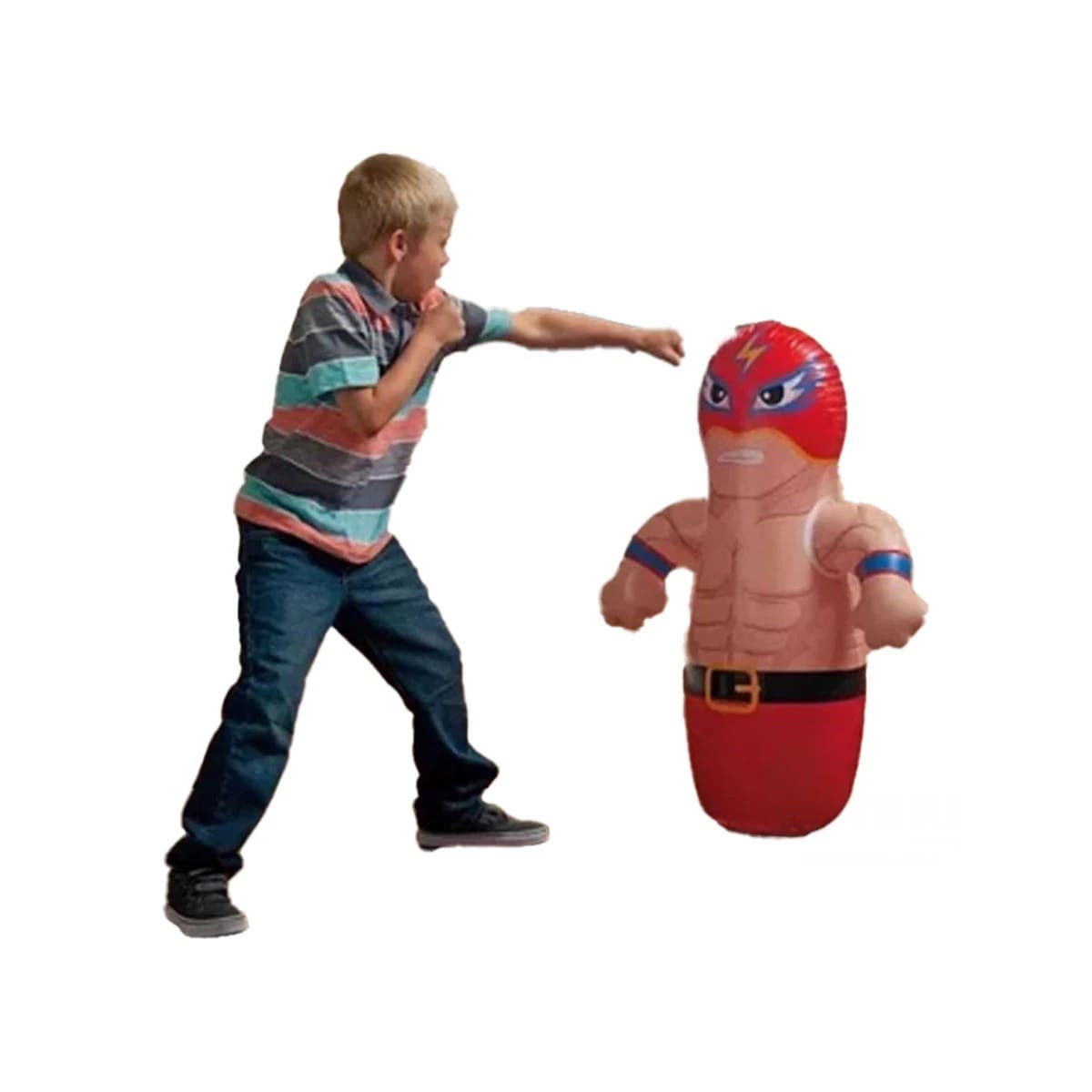 PACK5 INFLABLE CON TEMATICA BOXEADOR ROJO Y+LIGAS DE REGALO - 1