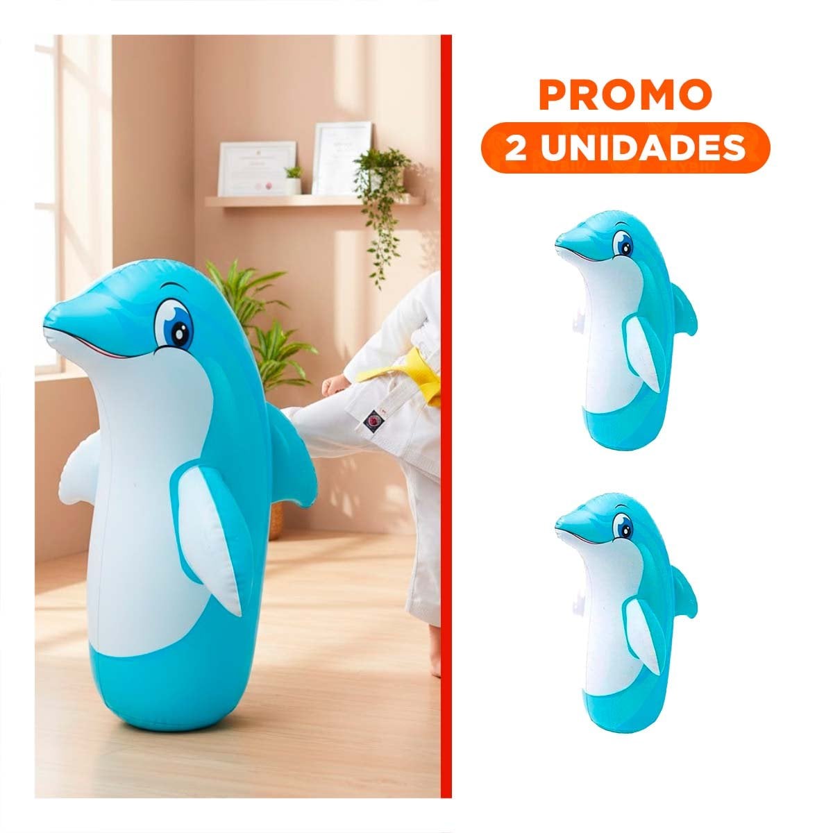 PACK2 INFLABLE DE ESTILO DEPORTIVO PARA EL GASTO DE ENERGIA DE LOS NIÑOS - 1