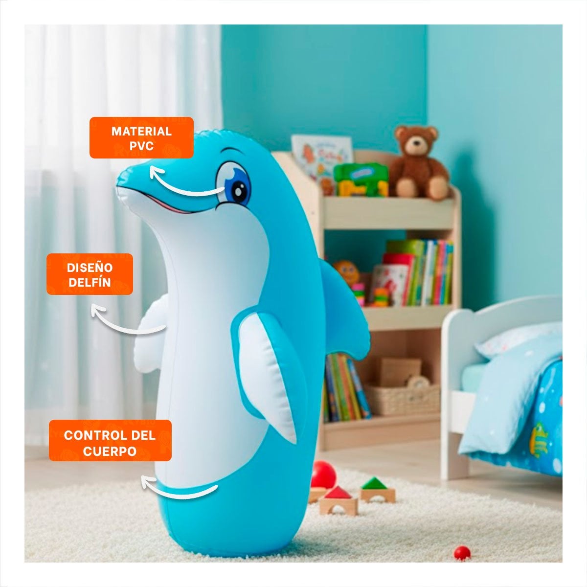 PACK2 INFLABLE DE ESTILO DEPORTIVO PARA EL GASTO DE ENERGIA DE LOS NIÑOS - 5
