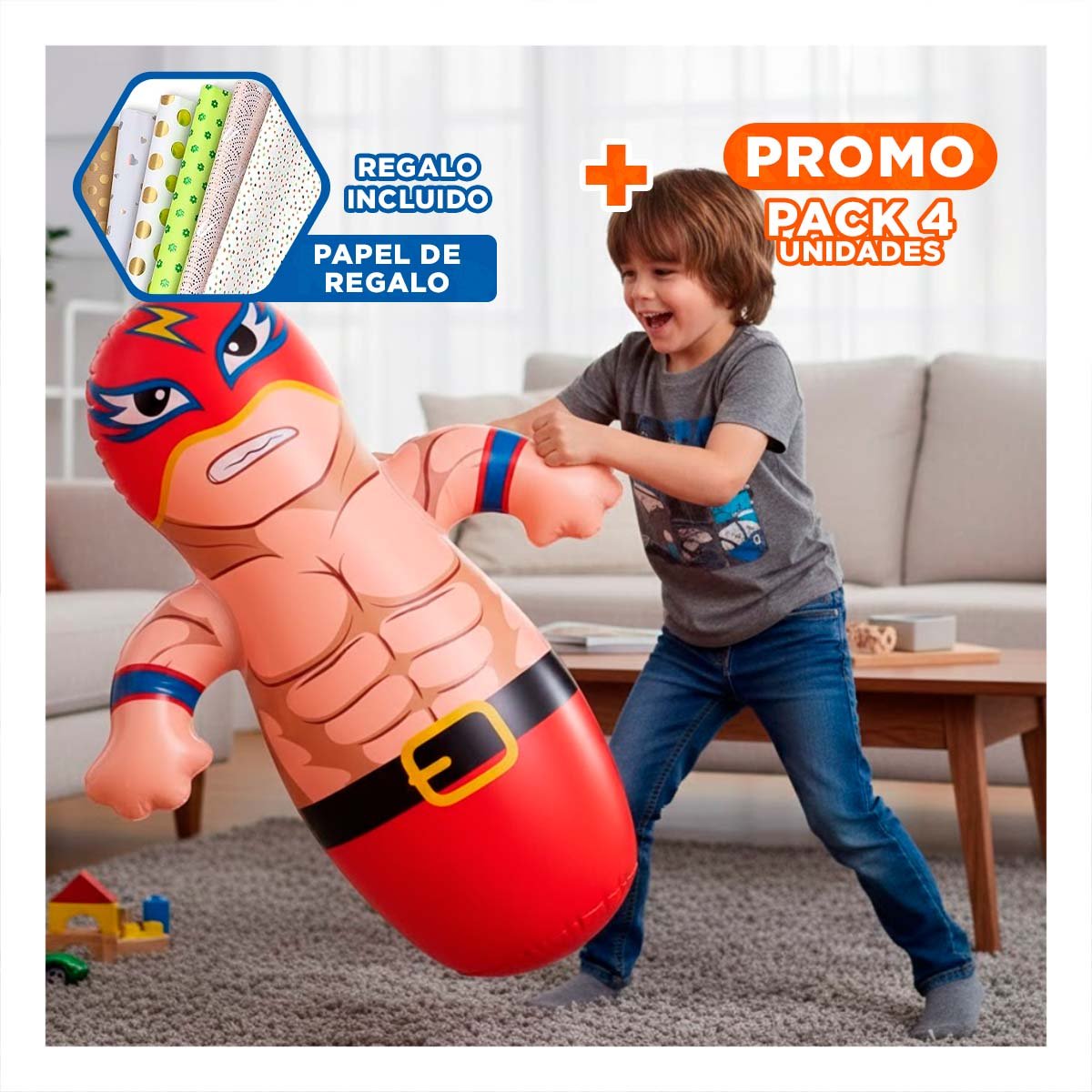 PACK4 ACCESORIO DE DECORACION DINAMICA PARA EL DORMITORIO DE LOS PEQUEÑOS Y+PAPEL REGALO - 1