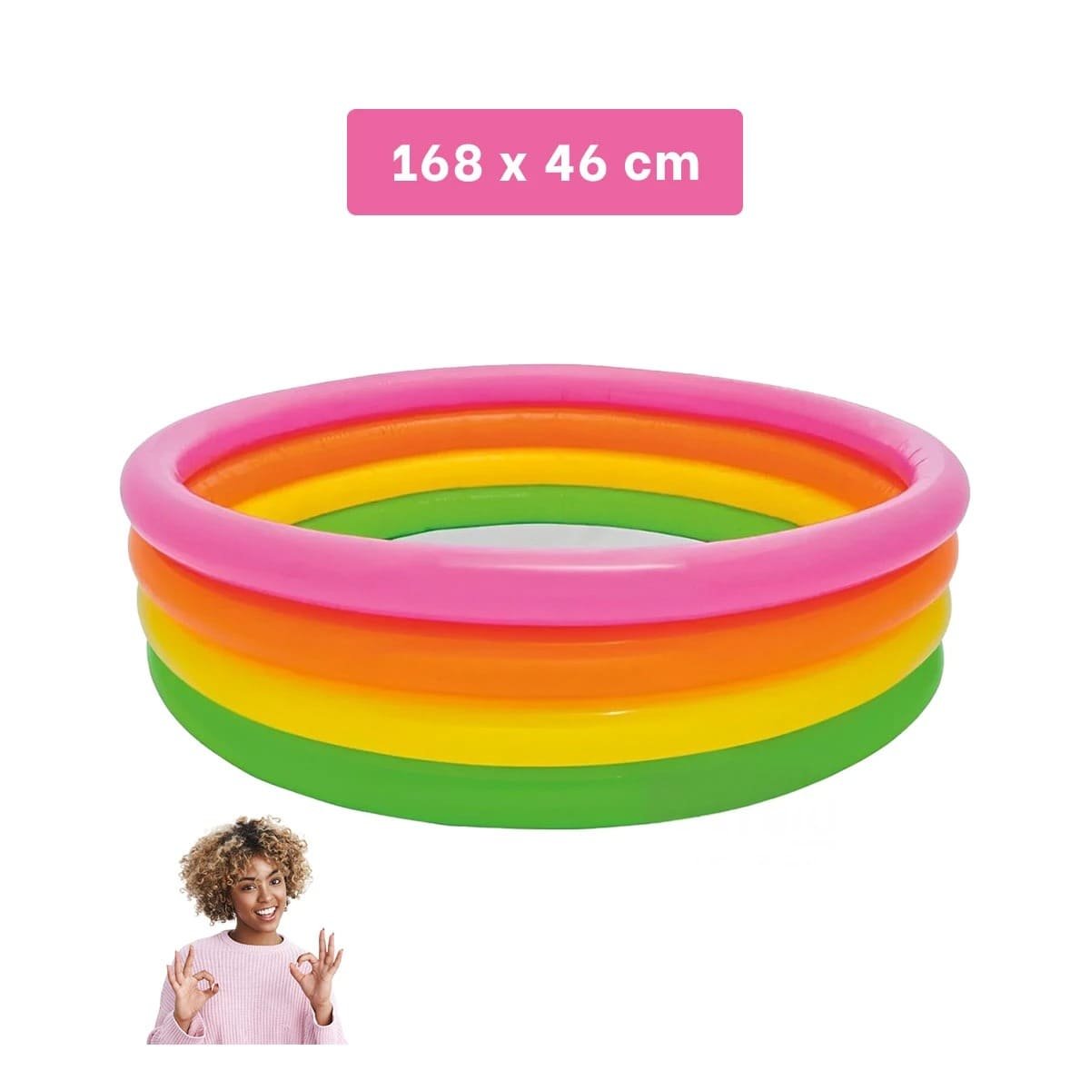 PACK4 ACCESORIO DE VERANO ARCOIRIS DE 168X46CM PARA REGALAR EN VERANO A FAMILIARES - 4