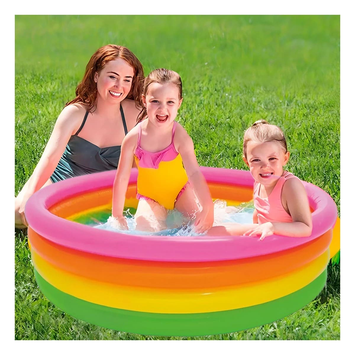 PACK5 PISCINA PARA NINOS EN MULTICOLOR Y+PAPEL DE REGALO - 1