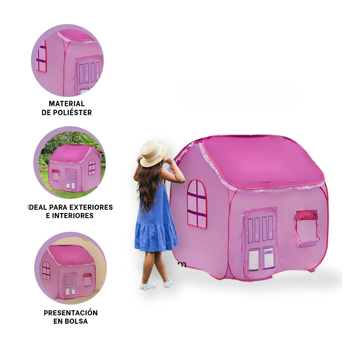 PACK4 BOUTIQUE INFANTIL DE SALA LILA Y+BANDERITAS ADHESIVAS - 2