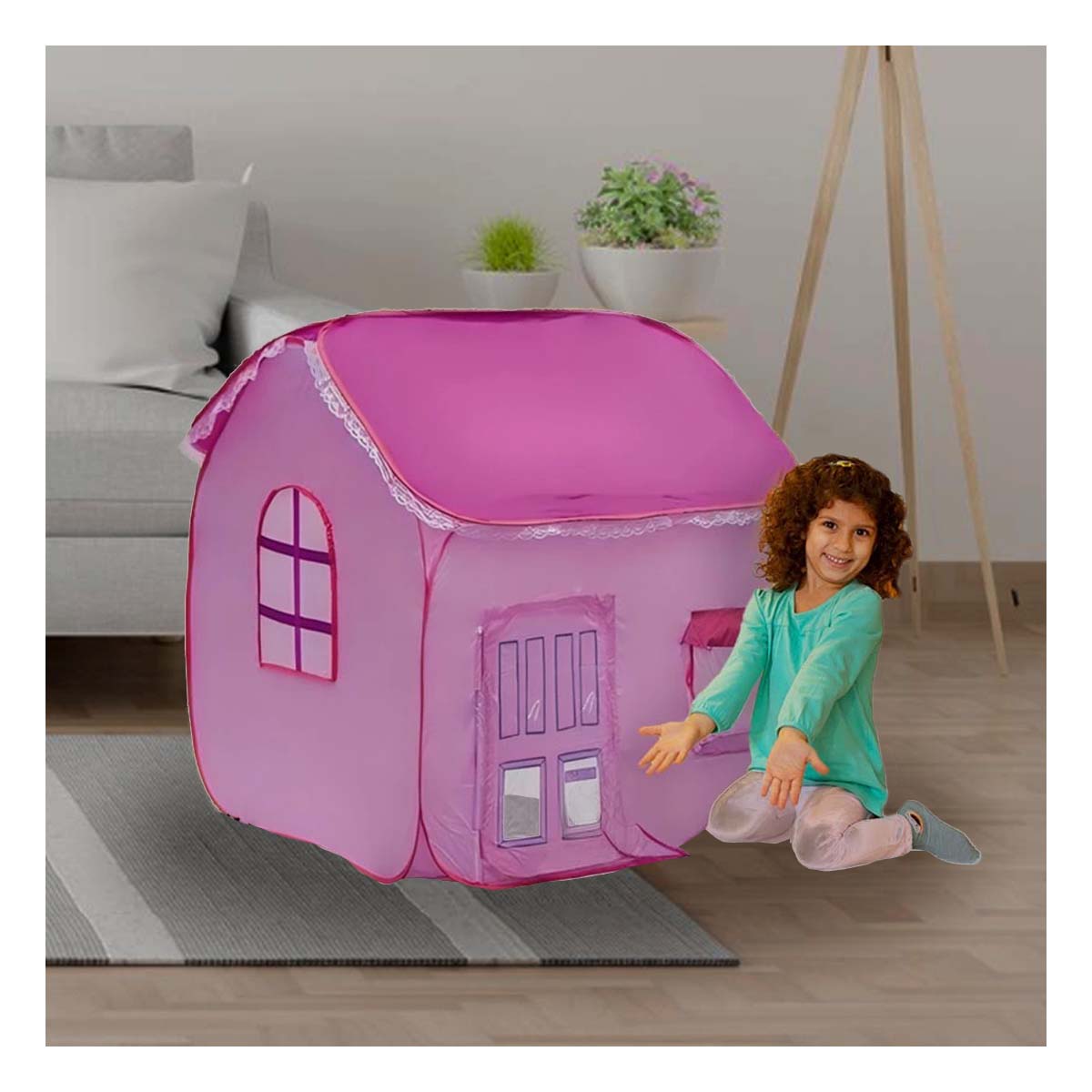 PACK3 CASITA DE JUEGO DE NIÑA EN LILA Y+LIGAS DE REGALO - 1
