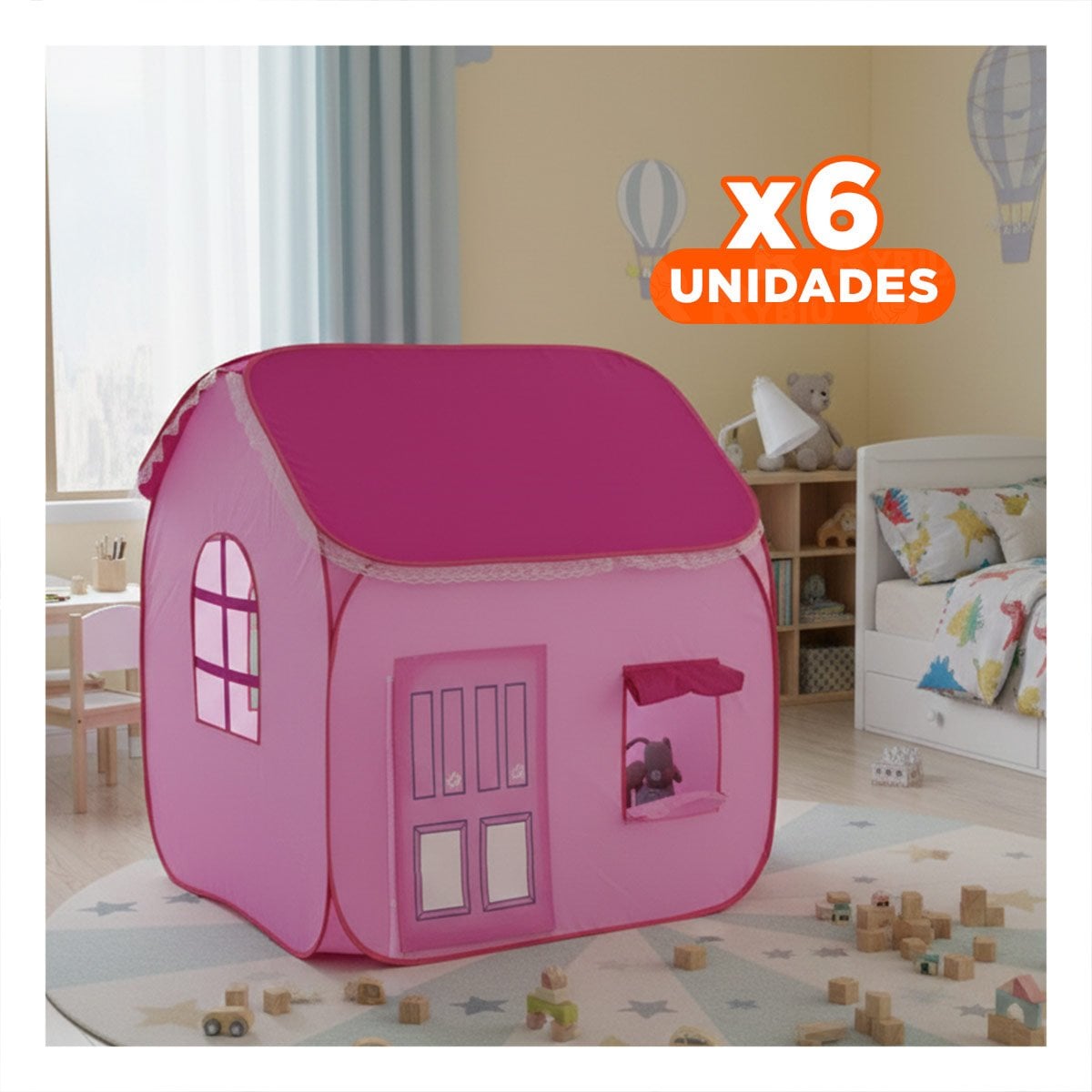 PACK6 MANSION DE TAMANO ADECUADO PARA UNA MEJOR UBICACION EN LA SALA Y+REGALO STICKER - 1