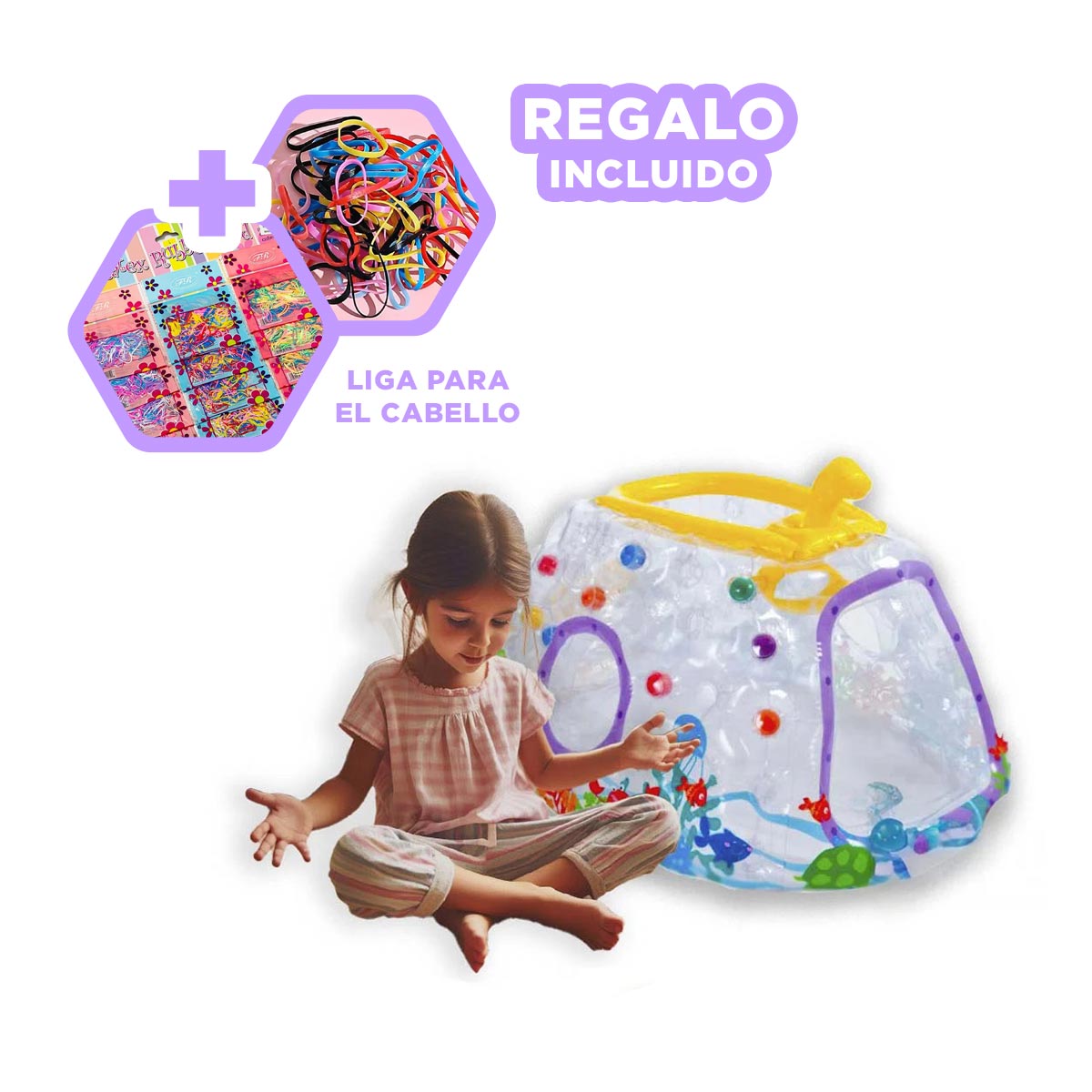 PACK5 SALTARIN PARA PARTY EN MULTICOLOR Y+LIGAS DE REGALO - 1