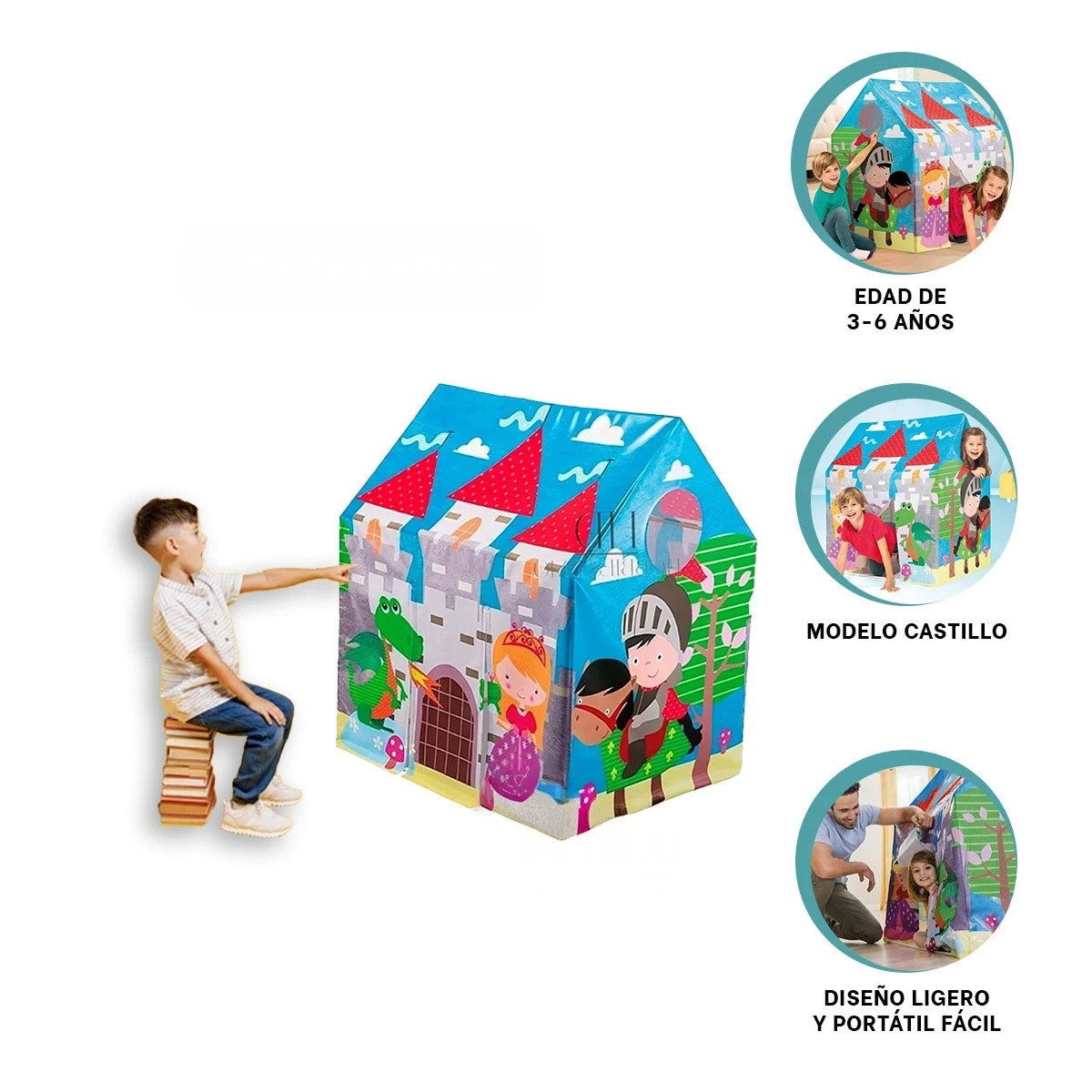 PACK4 CASITA DURADERO EN MULTICOLOR Y+BANDERITAS ADHESIVAS - 2